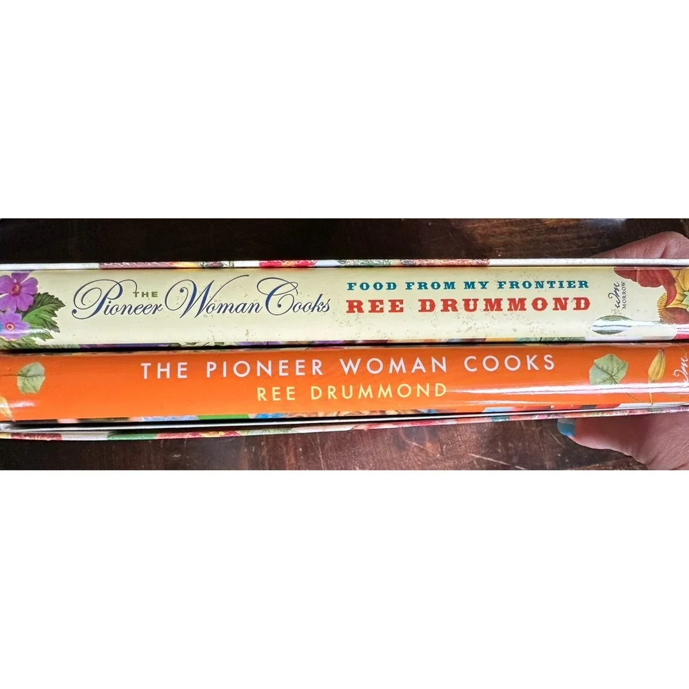 The Pioneer Woman Cookbooks Ree Drummond LOT of 2 Hardcover w/Dust Jacket
